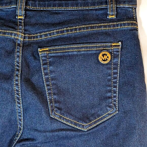 Michael Kors Izzy Skinny Dark Wash Denim Mid Rise Jeans Size 6 - Picture 5 of 7